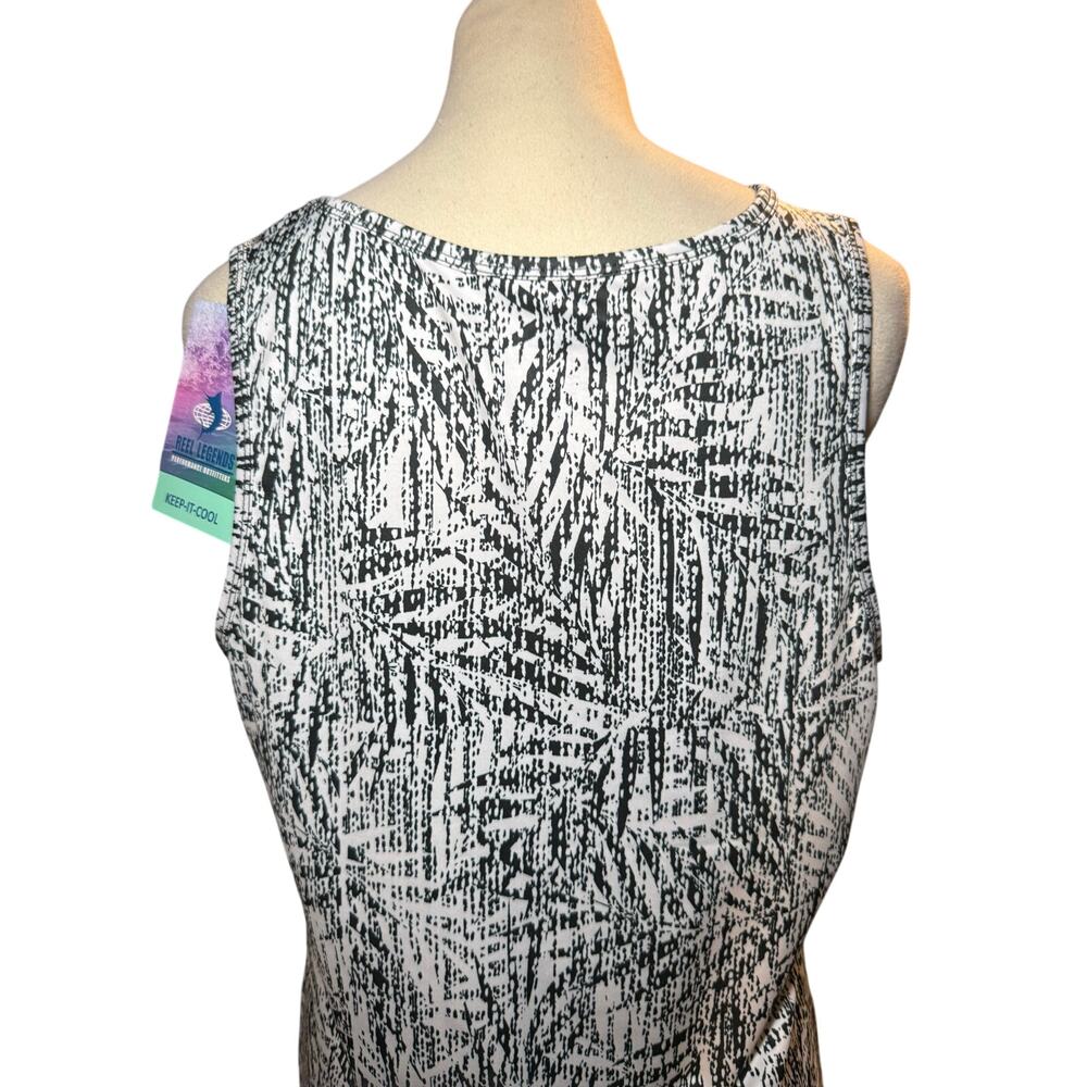 Reel Legends Keep It Cool Performance Dress, Black Textured Palms, Large, NWT - Picture 7 of 10